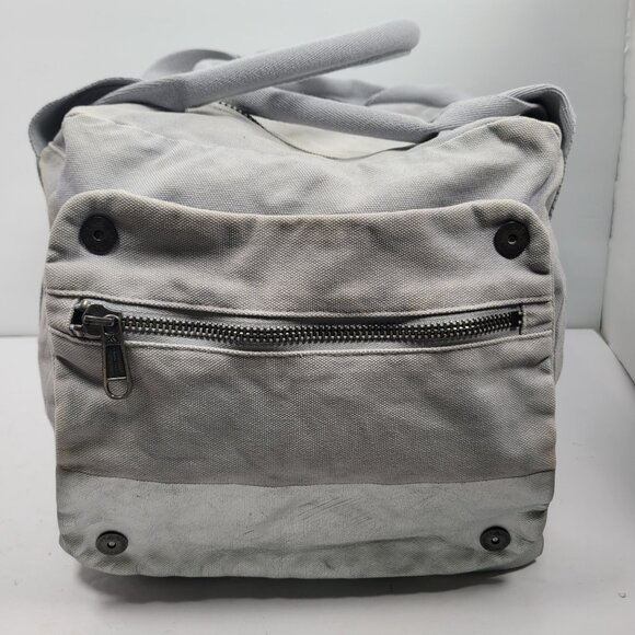 Adidas by Stella McCartney Collab Kierre Light Gray Canvas Duffel Gym Bag - Picture 4 of 10